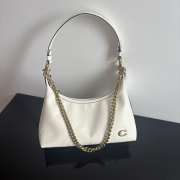 Uubags Coach Juliet Shoulder Bag 25 With Quilting In White 27.5x11.5x10.5cm - 3