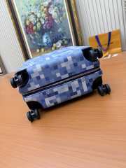 Uubags Louis Vuitton M28850 Horizon 55 Suitcase Denim Blue Damoflage Canvas Material 38x55x21cm - 4