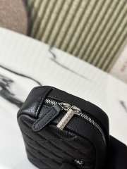 Uubags Chanel Classic Zipped Coin Purse Black Grained Calfskin & Silver-Tone Metal 13x3.5x9cm - 3
