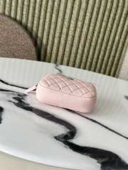 Uubags Chanel Classic Zipped Coin Purse Pink Grained Calfskin & Silver-Tone Metal 13x3.5x9cm - 2