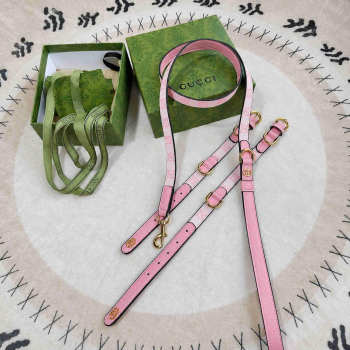 Uubags Gucci small/medium pet collar in powder pink fabric