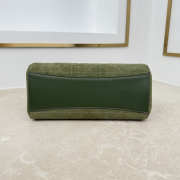 Uubags Small Dior Promenade Shopping Bag Khaki Green Cannage Suede Calfskin 27x19x13.5cm - 4