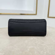 Uubags Small Dior Promenade Shopping Bag Black Flat Cannage Calfskin 27x19x13.5cm - 3