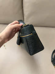 Uubags Loro Piana Extra Pocket L23 Lizard Leather In Dark Green 23x12x7cm - 5