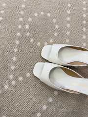 Uubags Salvatore Ferragamo Slip On Heels Ivory Leather 5.5cm - 5