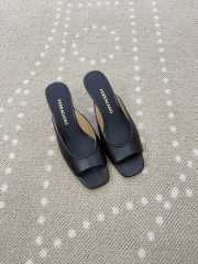 Uubags Salvatore Ferragamo Slip On Heels Black Leather 5.5cm - 4