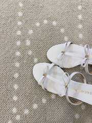 Uubags Ferragamo Flame Mini Bow Sandals In White 5cm - 3