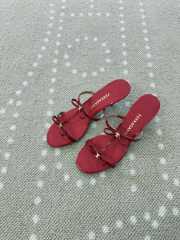 Uubags Ferragamo Flame Mini Bow Sandals In Red 5cm - 5