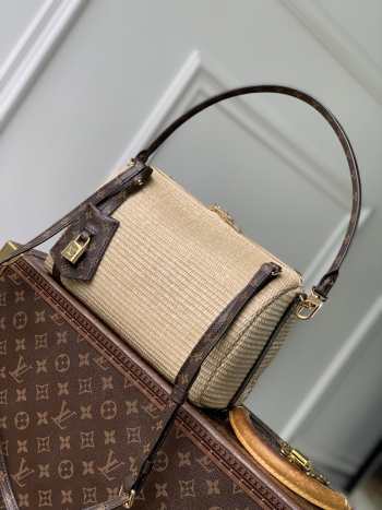 Uubags Louis Vuitton M29552 Express PM Bag Raffia-effect Textile 26x17x13.5cm