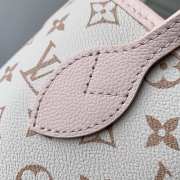 Uubags Louis Vuitton M2A466 Neverfull Inside Out BB Bag Monogram Dune / Pink Cowhide Leather 26.5x16.5x11cm - 6