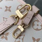 Uubags Louis Vuitton M2A466 Neverfull Inside Out BB Bag Monogram Dune / Pink Cowhide Leather 26.5x16.5x11cm - 5