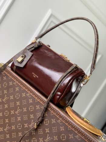 Uubags Louis Vuitton M3A265 Express PM Bag Saga Monogram Rouge Cowhide Leather 26x17x13.5cm