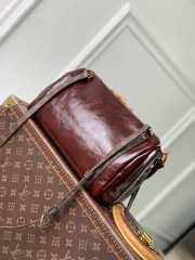 Uubags Louis Vuitton M3A265 Express PM Bag Saga Monogram Rouge Cowhide Leather 26x17x13.5cm - 5