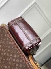 Uubags Louis Vuitton M3A265 Express PM Bag Saga Monogram Rouge Cowhide Leather 26x17x13.5cm - 3
