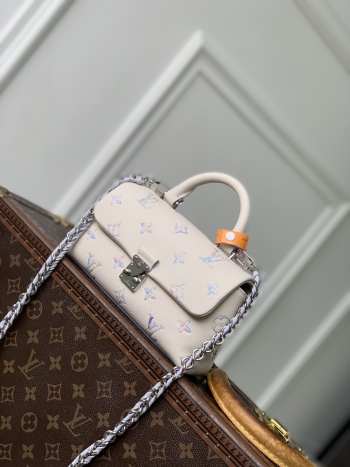Uubags Louis Vuitton M2A374 Nano Madeleine Bag Monogram Empreinte Link Quartz 21x12.5x6cm