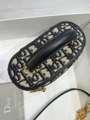Uubags Dior 30 Montaigne Mini Vanity Case In Blue Dior Oblique Jacquard 16.5x8x9.5cm - 5