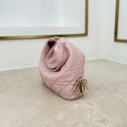 Uubags mini Dior Toujours hobo bag cannage lammleder in pink 17.5x19x7cm - 2