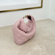 Uubags mini Dior Toujours hobo bag cannage lammleder in pink 17.5x19x7cm - 4