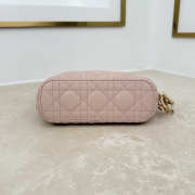 Uubags mini Dior Toujours hobo bag cannage lammleder in powder pink 17.5x19x7cm - 3
