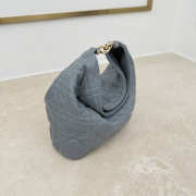 Uubags mini Dior Toujours hobo bag cannage lammleder in blue 17.5x19x7cm - 6