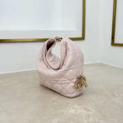 Uubags mini Dior Toujours hobo bag cannage lammleder in ballet pink 17.5x19x7cm - 5