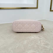 Uubags mini Dior Toujours hobo bag cannage lammleder in ballet pink 17.5x19x7cm - 4