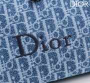 Uubags Medium Dioriviera Spongy Book Tote Soft Dior Oblique Fabric In Blue 36x24x20cm - 5