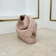 Uubags Dior Always Small Hobo Bag Lambskin Leather Powder Pink 22.5x14x7.5cm - 6