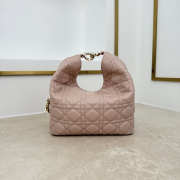 Uubags Dior Always Small Hobo Bag Lambskin Leather Powder Pink 22.5x14x7.5cm - 3