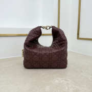 Uubags Dior Always Small Hobo Bag Lambskin Leather Burrgundy 22.5x14x7.5cm - 5