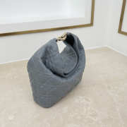 Uubags Dior Always Small Hobo Bag Lambskin Leather Blue 22.5x14x7.5cm - 4