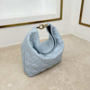 Uubags Dior Always Small Hobo Bag Lambskin Leather Ice Blue 22.5x14x7.5cm - 4