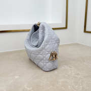 Uubags Dior Always Small Hobo Bag Lambskin Leather Light Grey 22.5x14x7.5cm - 5