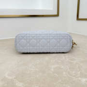 Uubags Dior Always Small Hobo Bag Lambskin Leather Light Grey 22.5x14x7.5cm - 6