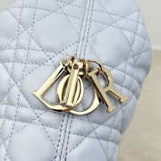 Uubags Dior Always Small Hobo Bag Lambskin Leather Light Grey 22.5x14x7.5cm - 3
