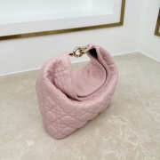 Uubags Dior Always Small Hobo Bag Lambskin Leather Pink 22.5x14x7.5cm - 6