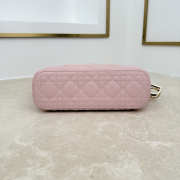 Uubags Dior Always Small Hobo Bag Lambskin Leather Pink 22.5x14x7.5cm - 5