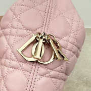 Uubags Dior Always Small Hobo Bag Lambskin Leather Pink 22.5x14x7.5cm - 3