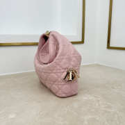 Uubags Dior Always Small Hobo Bag Lambskin Leather Pink 22.5x14x7.5cm - 4