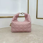 Uubags Dior Always Small Hobo Bag Lambskin Leather Pink 22.5x14x7.5cm - 2