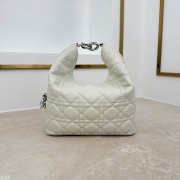 Uubags Dior Always Small Hobo Bag Lambskin Leather Beige Flat 22.5x14x7.5cm - 5