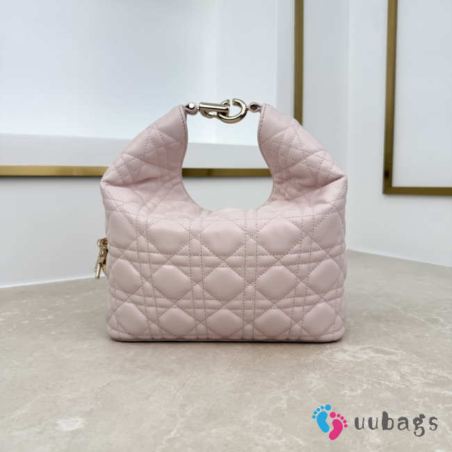 Uubags Dior Always Small Hobo Bag Lambskin Leather Ballet Pink 22.5x14x7.5cm - 1