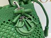 Uubags Lady Dior Medium Bag Clover Lucky Green Braided Calfskin 24x21x12cm  - 6