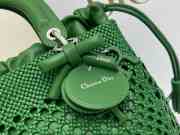 Uubags Lady Dior Medium Bag Clover Lucky Green Braided Calfskin 24x21x12cm  - 4