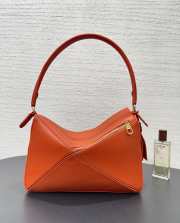 Uubags Loewe medium Featherlight Puzzle bag in deep saffron nappa lambskin 19.5x29x12cm - 2