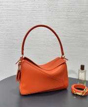 Uubags Loewe medium Featherlight Puzzle bag in deep saffron nappa lambskin 19.5x29x12cm - 3