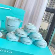 Uubags Tiffany & Co Tea Set Bone Porcelain Teapot with Designer Mug Exquisite Craftsmanship Logo - 6