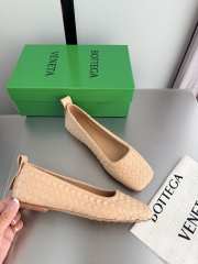 Uubags Bottega Veneta Charlotte Ballerina In Butter Yellow Lambskin - 5