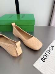 Uubags Bottega Veneta Charlotte Ballerina In Butter Yellow Lambskin - 4