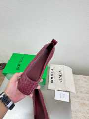 Uubags Bottega Veneta Charlotte Ballerina In Burgundy Lambskin - 3